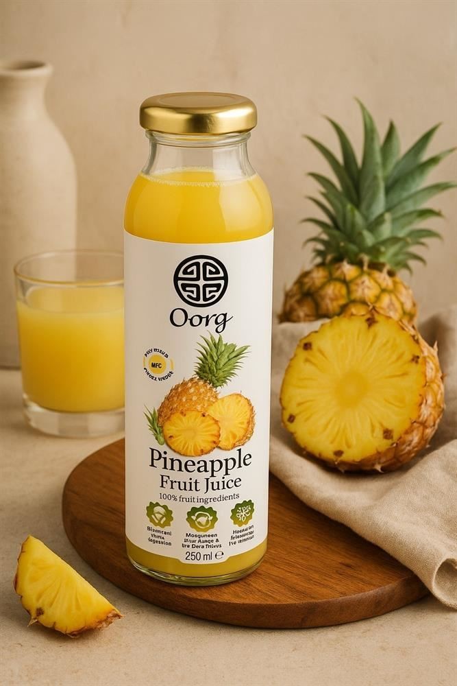 OORG! Natural Pineapple Juice 250ml - 6 Pack