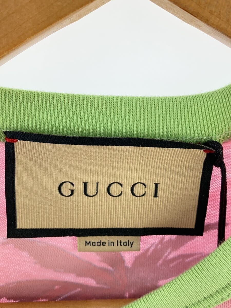 GUCCI◆22-23AW/HOLLY WOOD/Tシャツ/XS/コットン/PNK/695816 XJED4// GUCCI T-SHIRT 22-23AW HOLLY WOOD XS COTTON Pink 695816 XJED4