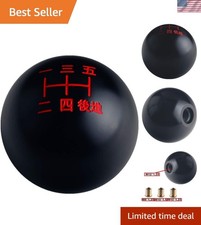 Blackred Inlay Sphere 5 Speed Japanese Manual Shift Knob Weighted M12x1.25 M...