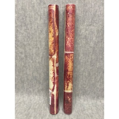2 Rolls Type C Red 17.7 in x 196.85 Removable Self Adhesive Wallpaper