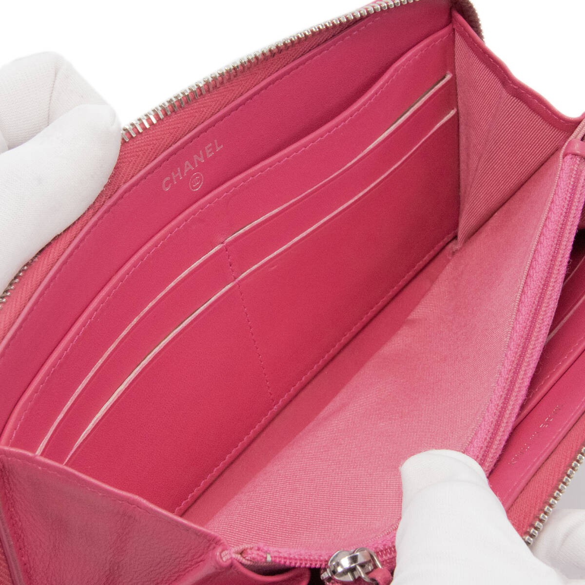 Chanel Python Matelasse Pink Snake Wallet Ladies … - image 8