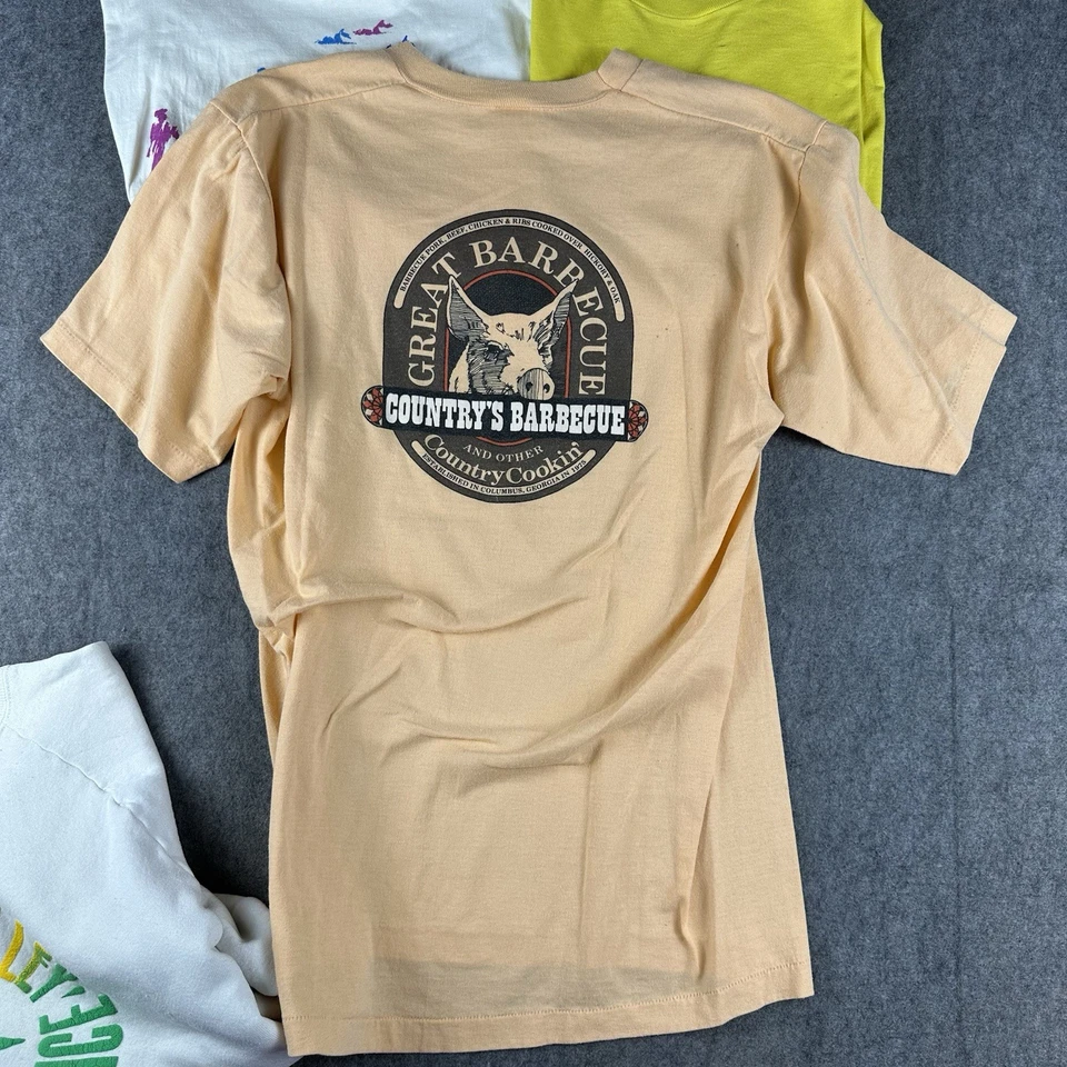 复古 20 世纪 80 年代 批量 6 件 跑步马拉松 铁人三项 T 恤 捆绑出售物品 混合尺码 耐克 — 第 3/4 张图片