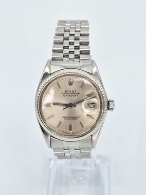 1979 Rolex Datejust 16014 Silver Dial 36mm Jubilee Fluted Bezel Quickset Watch
