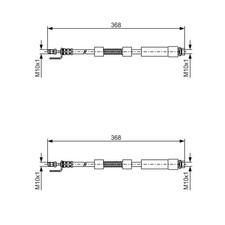 2X BOSCH BREMSSCHLÄUCHE VORNE PASSEND FÜR FORD TOURNEO TRANSIT LINKS+RECHTS