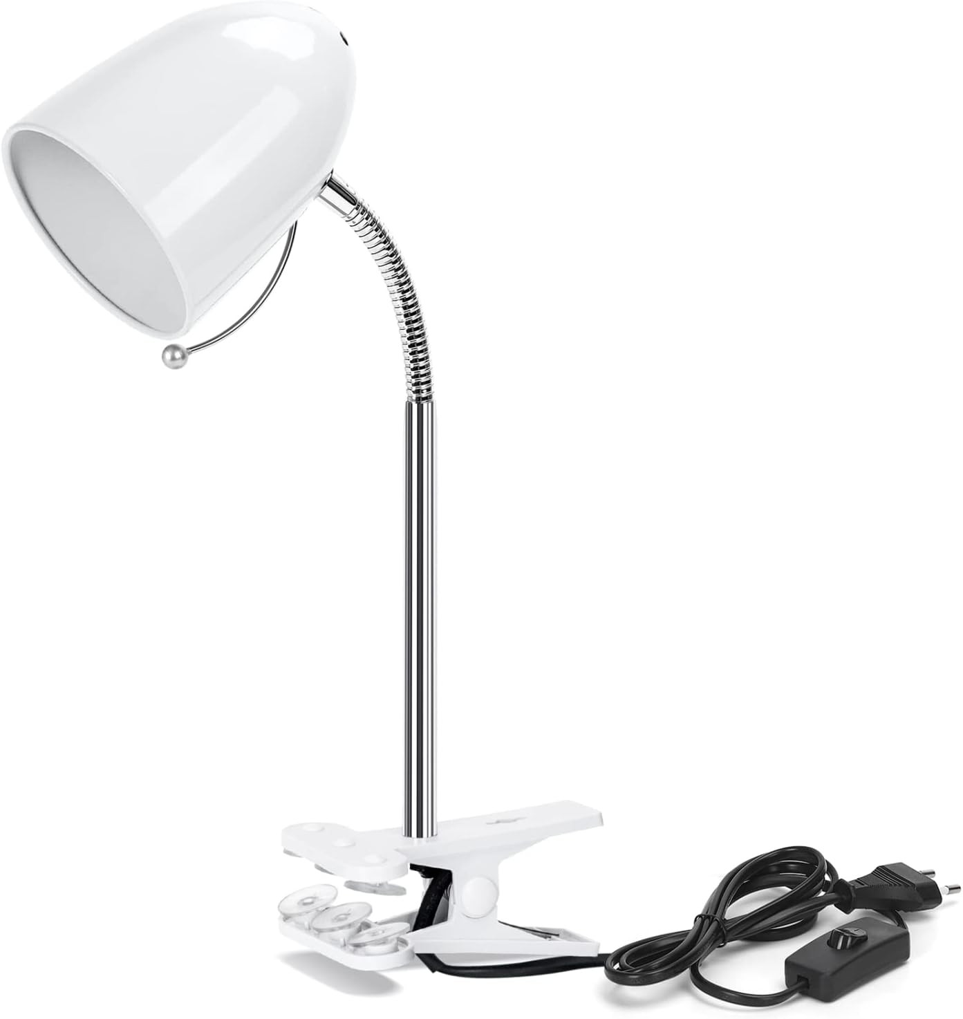 Lampada Vintage con Pinza E27 Metallo Nero | Illuminazione Design