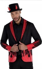 Devil Jacket Demon Suit Yourself Fancy Dress Halloween Adult 2XL 48-52
