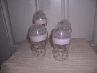 Nuk  3 5 oz  + 1 9 oz bottle baby bottles bag grey . hearts
