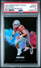 2024 Prizm Draft Picks Nick Bosa Black Color Blast PSA 10 GEM MINT SSP 49ers OSU