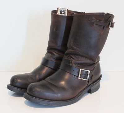 Frye Engineer Boots Mens Size 7.5 Brown Leather Biker  display picture 3