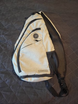 BELLA RUSSO Backpack CROSSBODY SLING Shoulder Bag POLYESTER Casual HEATHER GRAY