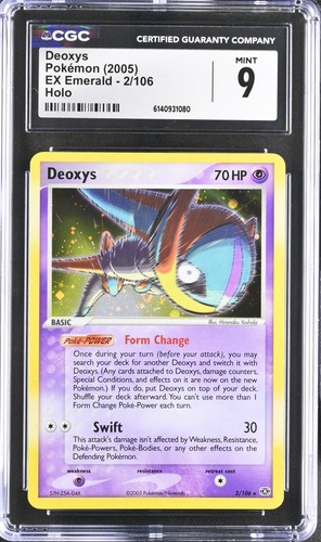Deoxys graded CGC 9 for sale on eBay