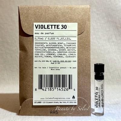 Le Labo Violette 30 Eau de Parfum Sample Vial .025oz, .75mL *NEW 2026 Release*
