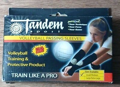 Volleyball Passing Sleeve - Volleyball Training Tool Black, Small/Medium