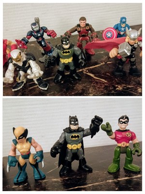 10 Playskool & Imaginenext Super Hero Mini Action Figures Adventures Avengers  