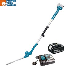 Image of Makita DUN461WRT 18v LXT Adjustable Head Pole Hedge Trimmer Inc 1x 5.0Ah Battery