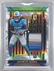 Jahmyr Gibbs 2023 Panini Gold Standard #NM-12 White Newly Minted RC Patch /49