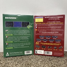 Atari 2600 7800 plus game lot Berzerk enhanced and real sports collection NEW