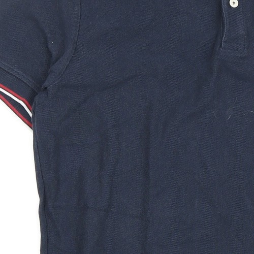Pepe Jeans Men's Blue Polo Shirt, Size M, Striped, Excellent - Picture 10 of 12