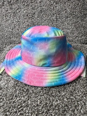 Lucky 7 Inc Bucket Hat Cap Kids Size 3-4 Years Multicolor Tie Dye MErmaid