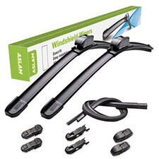 22 and 19 Inch Front Windshield Wiper Blades 2 Pack Streak-Free Quiet,