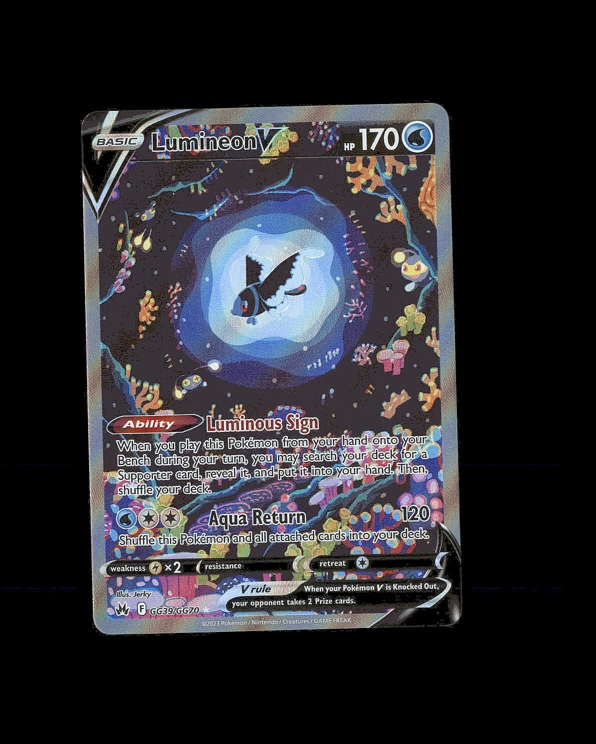 Crown Zenith Galarian Gallery Holo Lumineon V GG39/GG70 NM V Rare