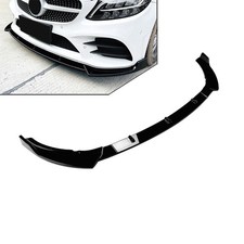 Front Bumper Spoiler Splitter Lip For Mercedes Benz C Class W205 2019-2021