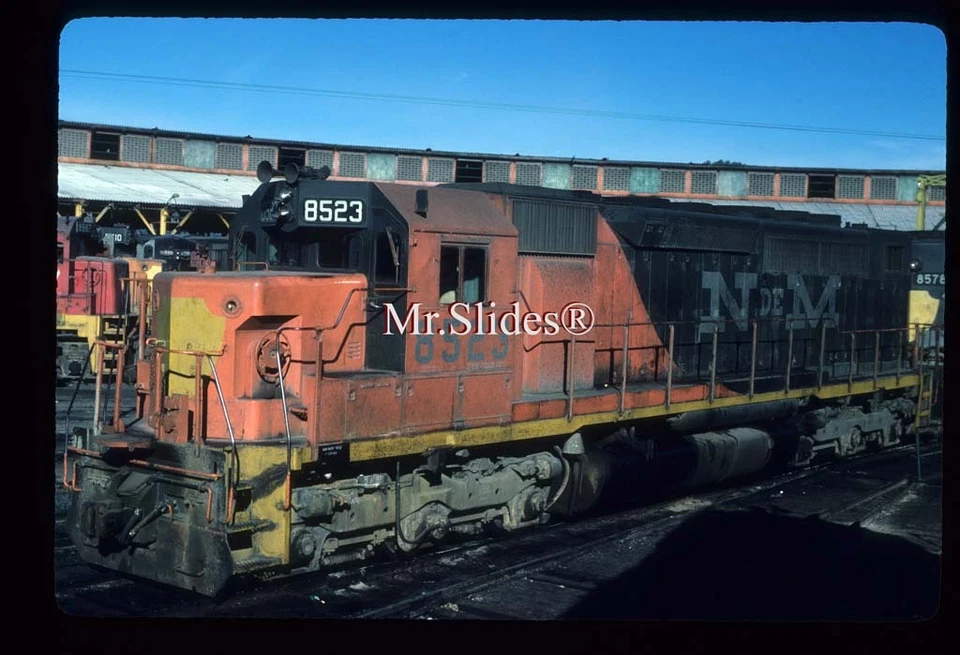 Original Slide NdeM Nacionales de Mexico Passenger SDP40 8523 in 1986 / SLP SLP - Image 1 of 1