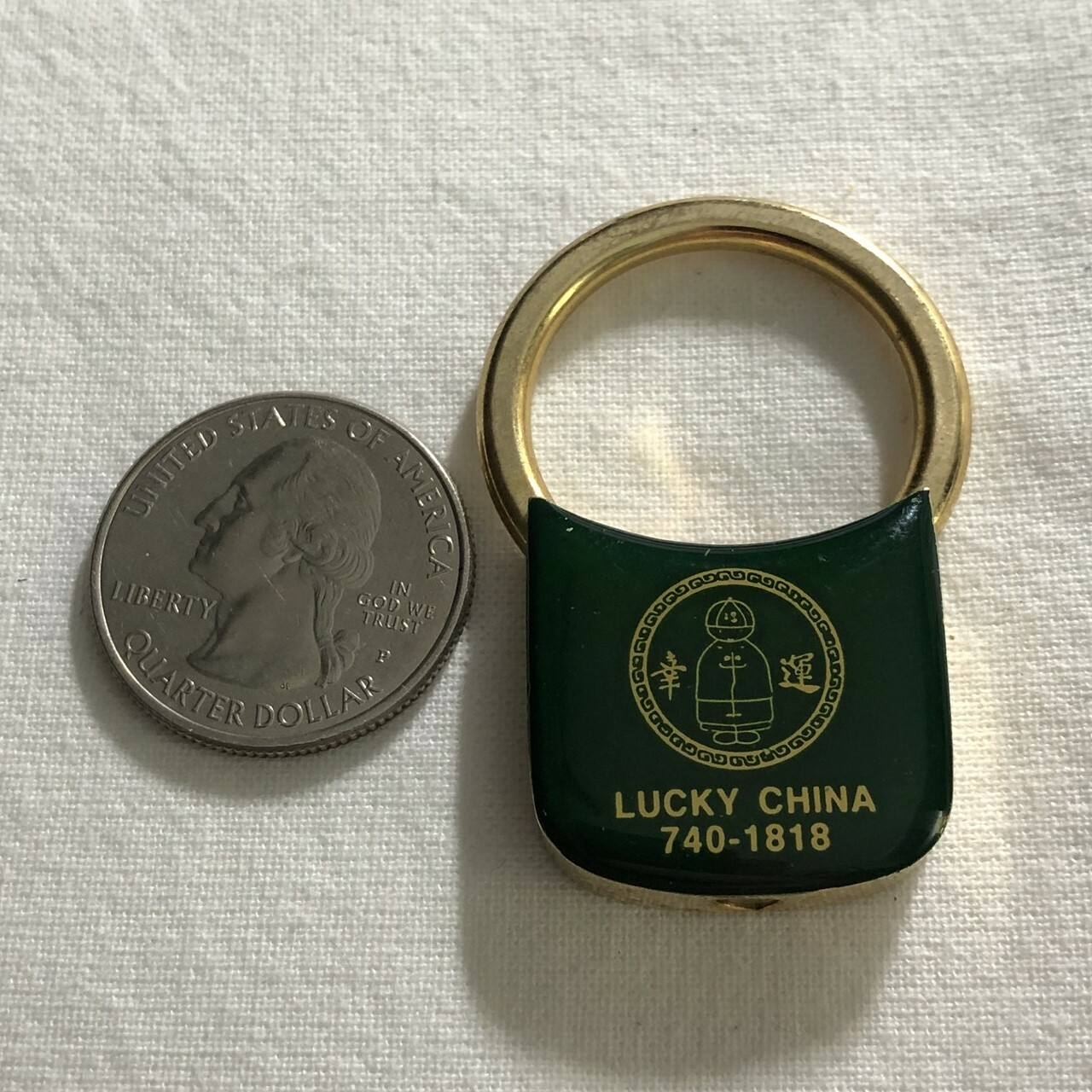 Lucky China Chinese Restaurant Metal Lock Keychain Key Ring #36375 | eBay