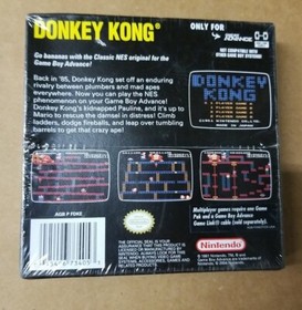 Donkey Kong Classic NES Series Nintendo Game Boy Advance GBA Brand New Sealed