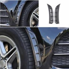 For Benz GLE V167 20-22 ABS Carbon Fiber Front Bumper Canards Lip Splitter Fins