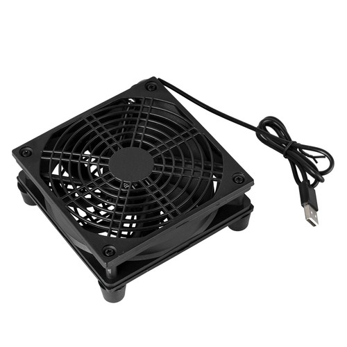 USB Cooler 120mm 1200RPM Fan for Router Modem Cable TV Box Silent Cooling Stand - Afbeelding 8 van 10