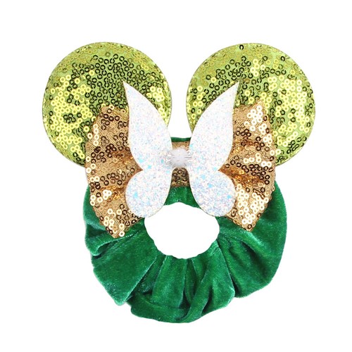 Minnie Ears Velvet Scrunchie Ponytail Holder - Picture 61 of 84