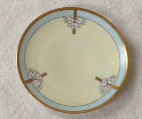 ❤Plato floral Art Nouveau Deco antiguo pintado a mano de oro Thomas Bavaria 1903-39❤ - Imagen 3 de 7