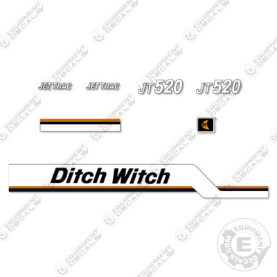 Fits Ditch Witch JT520 Decal Kit Directional Drill (OLDER) - 7 YEAR 3M VINYL!