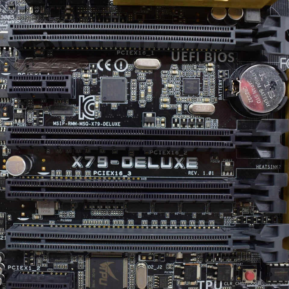 Asus X79-DELUXE LGA2011 Motherboard Support Intel xeon e5 1600 v2 2600 v3 i7 - Image 2 of 3