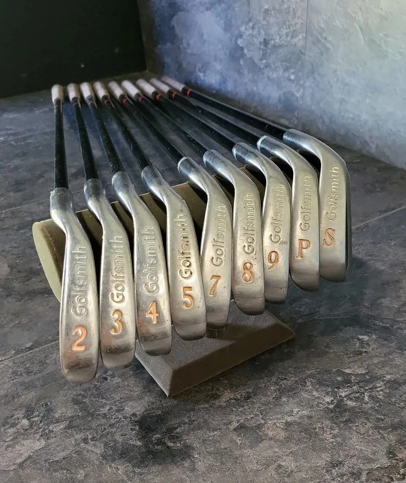 Juego de 11 piezas de hierro Golfsmith LADY CLASSIC (2-5 7-9PW y SW) eje de acero derecho golf Foto 4 de 4