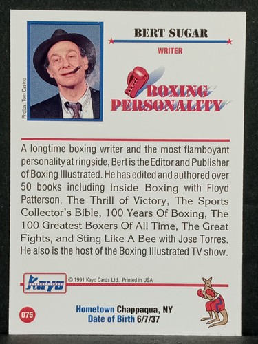 1991 Kayo Boxing Trading Card Pick From List - Picture 17 of 40