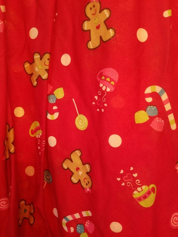 NUEVO CAMISÓN JUMPING BEAN VACACIONES NAVIDAD PAN DE JENGIBRE TALLA 6X + 18" MUÑECA PJ Foto 2 de 4