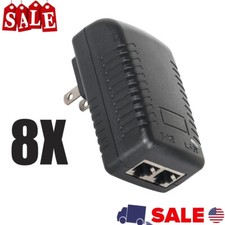 8PC POE Injector 48V 0.5A Power Over Ethernet Adapter For POE IP Camera Switch