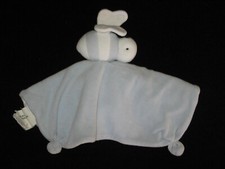 Burt's Bees Baby Blue Bumble Bee Security Blanket Lovey Plush