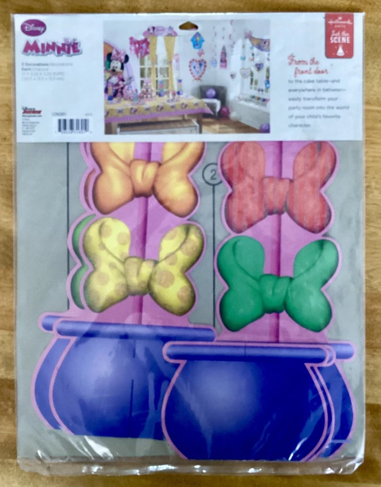 Disney Jr. HALLMARK Set the Scene Party Tabletop Decorations, MINNIE, NIP - Image 4 of 4