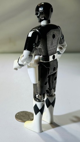 Figura de acción Mighty Morphin Power Rangers The Movie Metallic Black Ranger 1995 - Imagen 6 de 11
