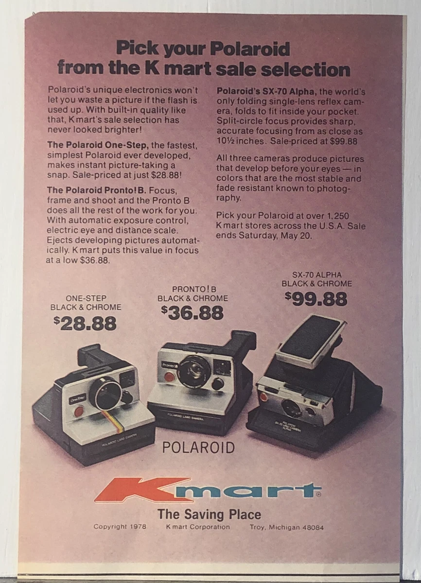 Polaroid camera sales kmart