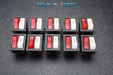 10 PCS CONNECTOR ON-ON/OFF 10 AMP 250V 15 AMP 125V 6 PIN 1 X 13/16 HOLE EC-2215P