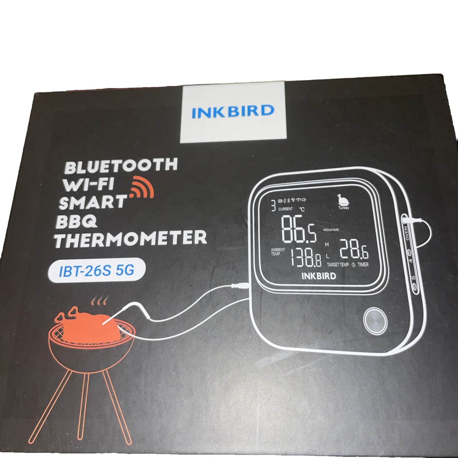 INKBIRD IBT-26S Bluetooth and WiFi Smart BBQ Thermometer