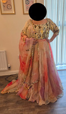 Custom Mahima Mahajan Aria Organza Lengha  - 2024 Rang Collection
