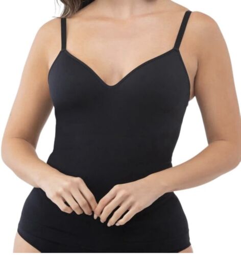 NWT UNDEROUTFIT Shaping Lift Tank XL Cami w/built In Bra Slimming Black RTL $64