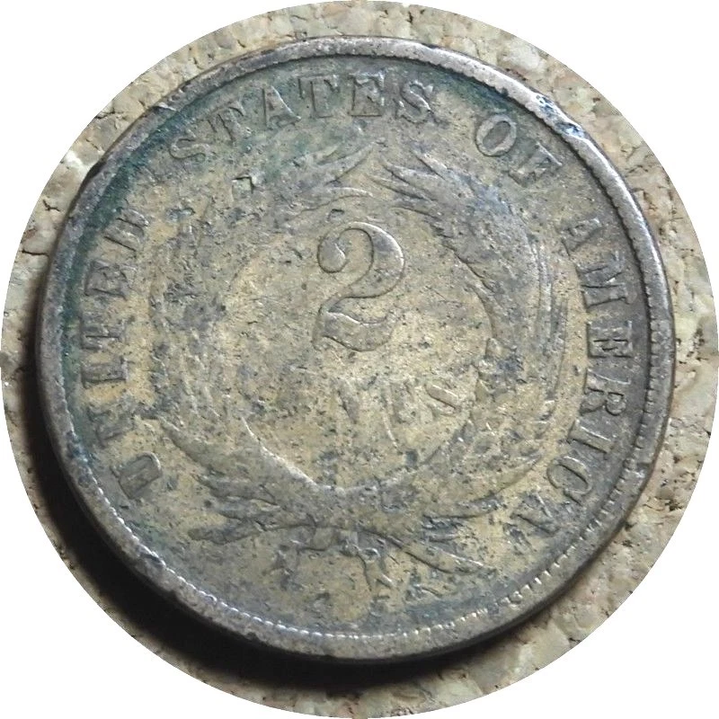 elf Two Cents 1869 Better Date - Image 2 of 2