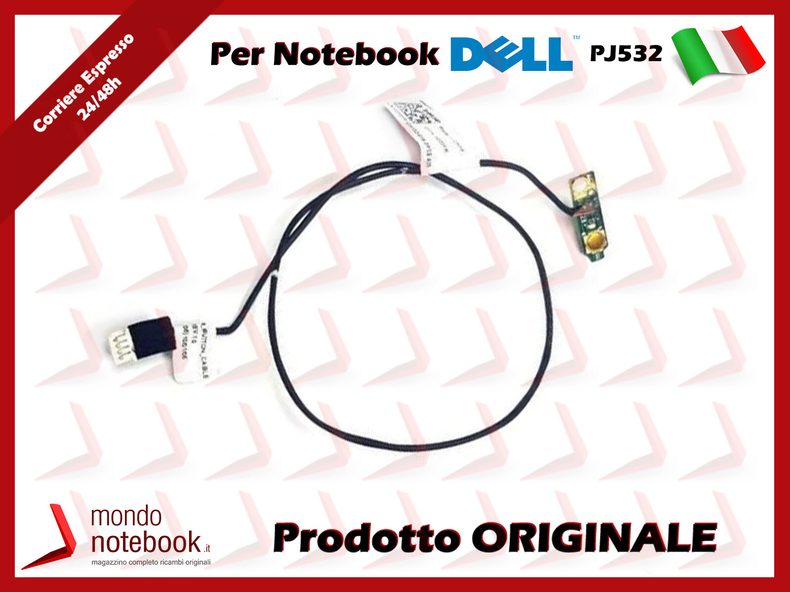 Board Tasto Accensione Power Button DELL Studio 1555 1745 1747 1749 p/n 0222FR