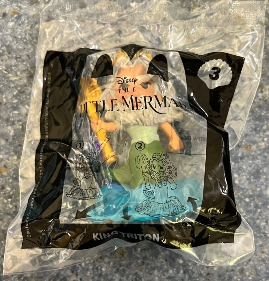 2023 McDONALD'S Disney The Little Mermaid HAPPY MEAL TOYS or Set - Picture 5 of 11